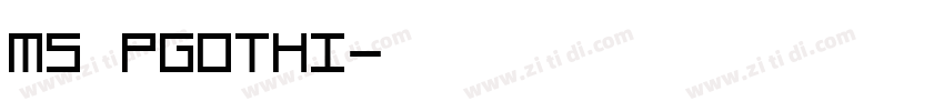 MS PGOTHI字体转换